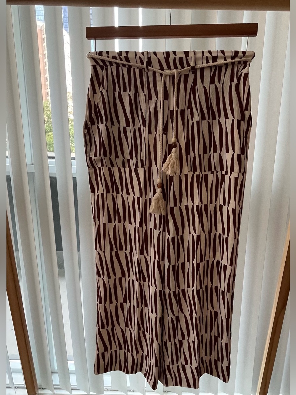 XS Women’s High-Waist Printed Palazzo Pants